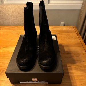 Emanuele Crasto Black suede Chealsea boot, NWB size 11 (Euro size 41)